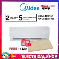{ FREE SHIPPING } Midea Air Conditioner 2.0HP Non-Inverter MSAE-19CRN1 /  MSAE19CRN1 ionizer Aircond (FREE 1x FLOOR MAT)