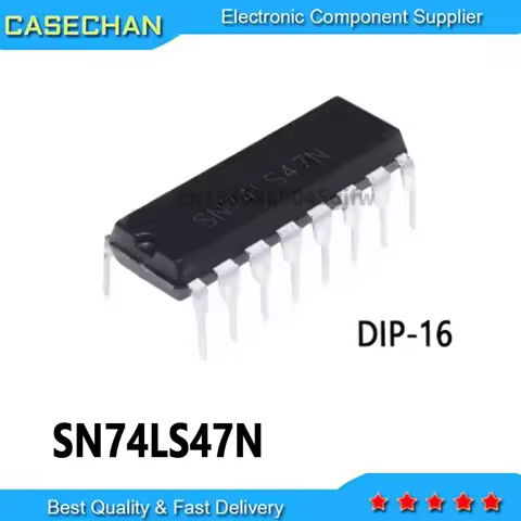 100pcs New and Original Integrated IC SN74LS47N DIP-16 74LS47