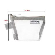 Tas Makeup Mini Transparan Jaring Dompet Koin Jarring Pouch Makeup Mini Transparant Tas Travel Organ