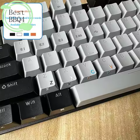 (BBQ4)German Tear-Off Film Keyboard Sticker With Tweezers Desktop Laptop Key Sticker Single Film Uni
