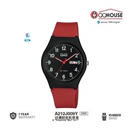 Q&Q QQ QNQ DAYDATE DISPLAY A212 A212J A212J009 A212J009Y ANALOG WATCH RUBBER BAND MEN'S WOMEN'S WATC