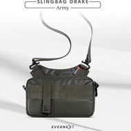 Evernext - Men's Waterproof Sling Bag Drake Sling Bag Waterproof Men's Anti-Tear Anti-Theft Sling Ba