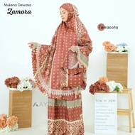 Ayzara - Mukena Dewasa Zamora Maxmara Silk Tas Premium Motif