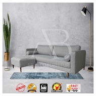 FREE INSTALLATION [ABICO] XXL SIZE 4 SEATER SOFA 6 FEET 8 INCHES (AUREM GREY) / SOFA SAIZ XXL, CHEAP