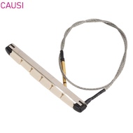 CAUSI Guitar Pickup Stick, Strip 6-String Guitar​ ​Bridge Integrated Pickup, Portable ​Bridge Integr