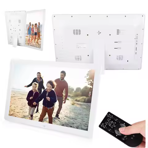 17Inch 1440*900HD Digital Photo Picture Frame Alarm Clock Player Album Remote Control 17Inch Photo F
