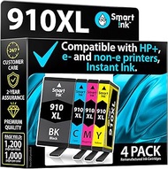 Smart Ink Remanufactured Ink Cartridge Replacement for HP 910 XL 910XL (Black XL & C/M/Y XL 4 Combo
