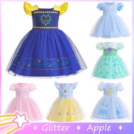 9Colors Mermaid Costume Elsa Frozen Princess Dress For Baby Girl Jasmine Kids Clothes Gown Christmas Halloween TUTU Dress