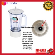 Gelas Blender Plastik Miyako Tipe BL 102 PL -101PL (Tipe Lama - Karet) kw 1