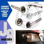 Universal Motorcycle Angled DB Killer Bend Muffler Exhaust Silencer Diameter 48mm Length 195mm Silen