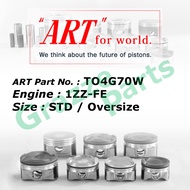 ART Piston Set TO4G70W for Toyota Altis 1.8 Wish 1.8 ZZE122 ZZE142 ZNE10 1ZZ-FE (79.0mm)