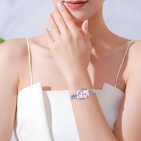 SUNMATE Genuine Women's Watches, Stylish and Simple Watches, Butterfly Buckle Quartz Watches, Luxury