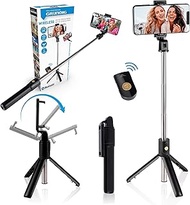 GRUNDIG Selfie Stick and Tripod β Smartphone Tripod β with Bluetooth Remote β Smartphones from 58 to