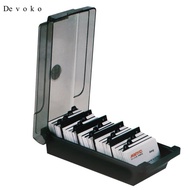 Devoko Large Capacity Business Card Holder Box Business Card  Storage Box Organizer Index Card Stora