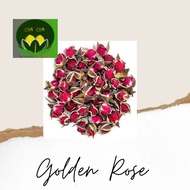 Premium Golden Rose Tea Rose buds golden edge flower tea Rose Golden/ 10 - 13 grams