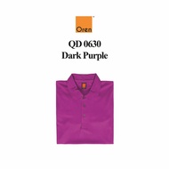 OREN SPORT QD0630 Dark Purple Quick Dry Polo Unisex Sportswear Cool Fit Microfiber SUNBEAR.com.my