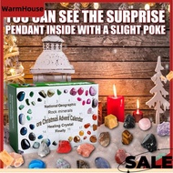 Christmas Advent Calendar, Crystal Ore 24 Days Christmas Countdown Calendar, Minerals Gift Box, Adve