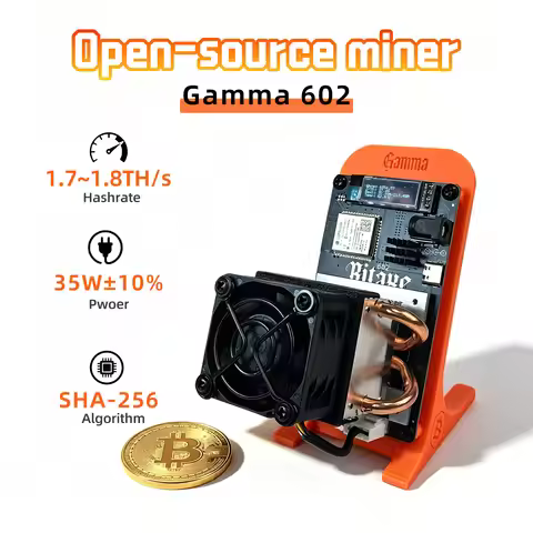 Orange Gamma 602 Bitcoin Solo Mining Machine 1.7~1.8TH/s – Open Source Lottery Miner, Overclockable 