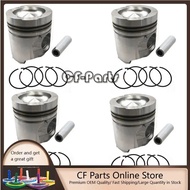 New 4 Sets STD Piston Kit With Ring 1W6757 1290359 Fit For Caterpillar 3304 3304B Engine 120.65MM