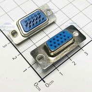 [10 Pieces]- DB15 Port 15 Pins Straight 3 Rows Solder Wire Connector
