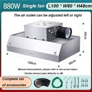 🔥Ready Stock🔥304 Exhaust Hood Commercial Stainless steel range hood kitchen/exhaust hood set range h