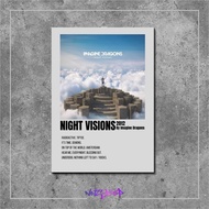 Wooden Poster Notsleep Cover Music Album Poster Night Visions by Imagine Dragons wall decor