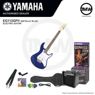 [PREORDER] Yamaha Electric Guitar Package EG112GPII Metallic Blue Gigmaker High Quality Guitar Amplifier GA15 Tuner YT100 Gig bag String Set Strap Strings Winder Absolute Piano The Music Works GA1 [BULKY]