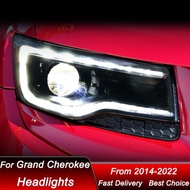 Car Led Headlights For Jeep Grand Cherokee 14-22 LHD RHD style full LED Headlamp Assembly Upgrade Pr
