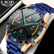 LIGE Jam tangan pintar pria dan wantia panggilan bluetooth anti air pelacak kesehatan smartwatch