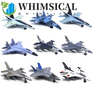 WHIMSICAL Fighter Aircraft Toy, Diecast F16 F22 F35 Aviao Plane Model, Tabletop Decor Pullback & Go 