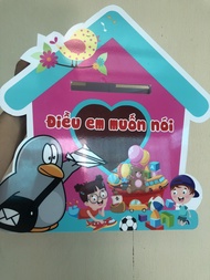 Hộp thư " Điều Em Muốn Nói " chất liệu nhựa xốp Fomex đẹp nhẹ. giáo cụ học tập siêu rẻ