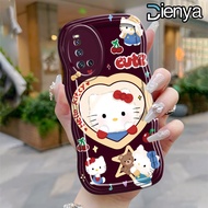 DIENYA Casing Hp Untuk VIVO V19 V19 Neo V17 V17 Pro Case HP kapibara kucing Casing Kesing Silikon Ka