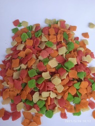 500 gram Krupuk Taro ketupat Krupuk Bawang Warna Warni Mentah Gurih Enak