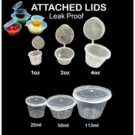 Sauce cup 1oz / 2oz / 4oz | Disposable Plastic Mini Cup | Sauce Container | Mini Cup | Bekas Sos Pla