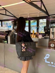 Coach 蔻馳 City33 Tote 托特包 黑灰色酒紅內裡 大容量可裝電腦