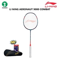 Raket Badminton original Lining Aeronaut 9000 Combat 9000C Navy Red