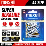 Japan Maxell 1.5V AA Alkaline Battery AA Batteries -6PCS Per Card