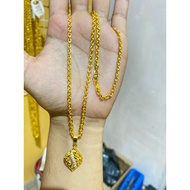 Borju necklace 3 tribes plated with 24k / 60cm gold