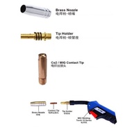 Mig Welding Torch Accesorries MIG Contact Tip Conical Brass Nozzle Tip Holder