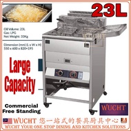 【WUCHT】Commercial Gas Deep Fryer Alpes Deep Fryer Deep Fryer 23Liters Mesin Menggoreng 23L TGD-23L