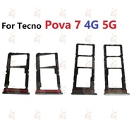 Sim card tray Slot for Tecno Pova 7 4G 5G Pro Ultra 5G LJ6 LJ7 LJ8 LJ9
