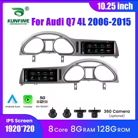 10.25 Inch Android Car Radio For Audi Q7 4L 2006-2009 GPS Navigation Multimedia Player Carplay Andro