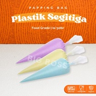 [50LBR CONTENTS] Triangular Plastic / Papping Bag / Piping Bag Buttercream Tart Plastic Cone