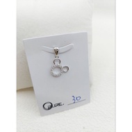 Gold Shop PT950 White Zircon Pendant Birthday/Valentine's Day Gift