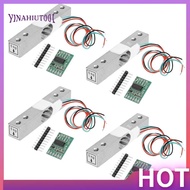 【Yinahiut001】Digital Load Cell Weight Sensor,4Sets 5KG Load Cell HX711 AD Weighit Amplifier Module P