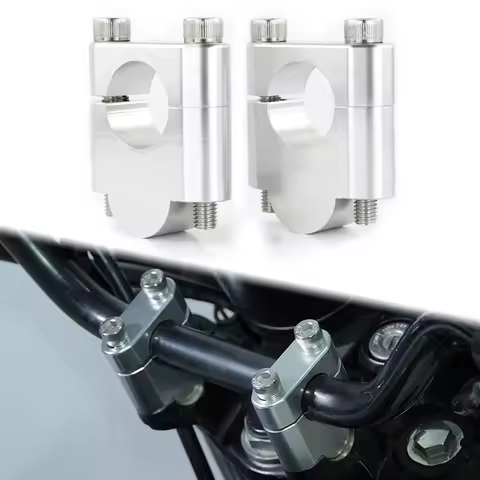 7/8" 22mm Motorcycle Handlebar Riser Clamps For Suzuki Bandit GSF250 GSF400 GSF650 Bandit GSF600 GSF