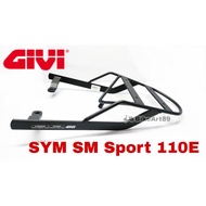 Monorack Givi SYM Sm Sport 110E Advance Black and Grip Lock