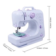 Sewing Machine FHSM-505/YASM-505A Upgraded 12 Sewing Portable Mini Sewing Machine Mesin Jahit 505A