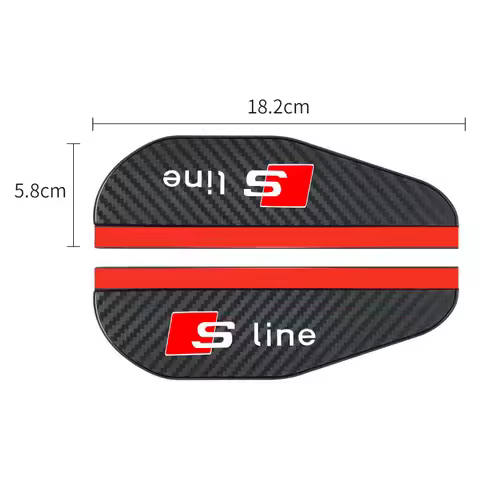 Carbon Fiber Car Rearview Mirror Rain Eyebrow Accessories for Audi Sline A3 A4 A5 A6 A7 A8 B8 B9 B6 