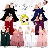 Dress Maysarah 5.0 Mom &amp; Kids Jubah Muslimah Empire Cut Nursing Friendly by Rafanda.Nur